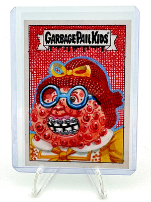   Ultra-Rare 1/1 Black Tier Garbage Pail Kids Sketch - Chris Meeks WOW Sketch