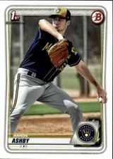 2020 Bowman Aaron Ashby #BP-57 Prospects Milwaukee Brewers 3H