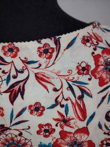 Knox Rose Woman's Pink Peasant Floral Waist Tie Dress Size XXL Cottage Core Lace - Picture 11 of 13