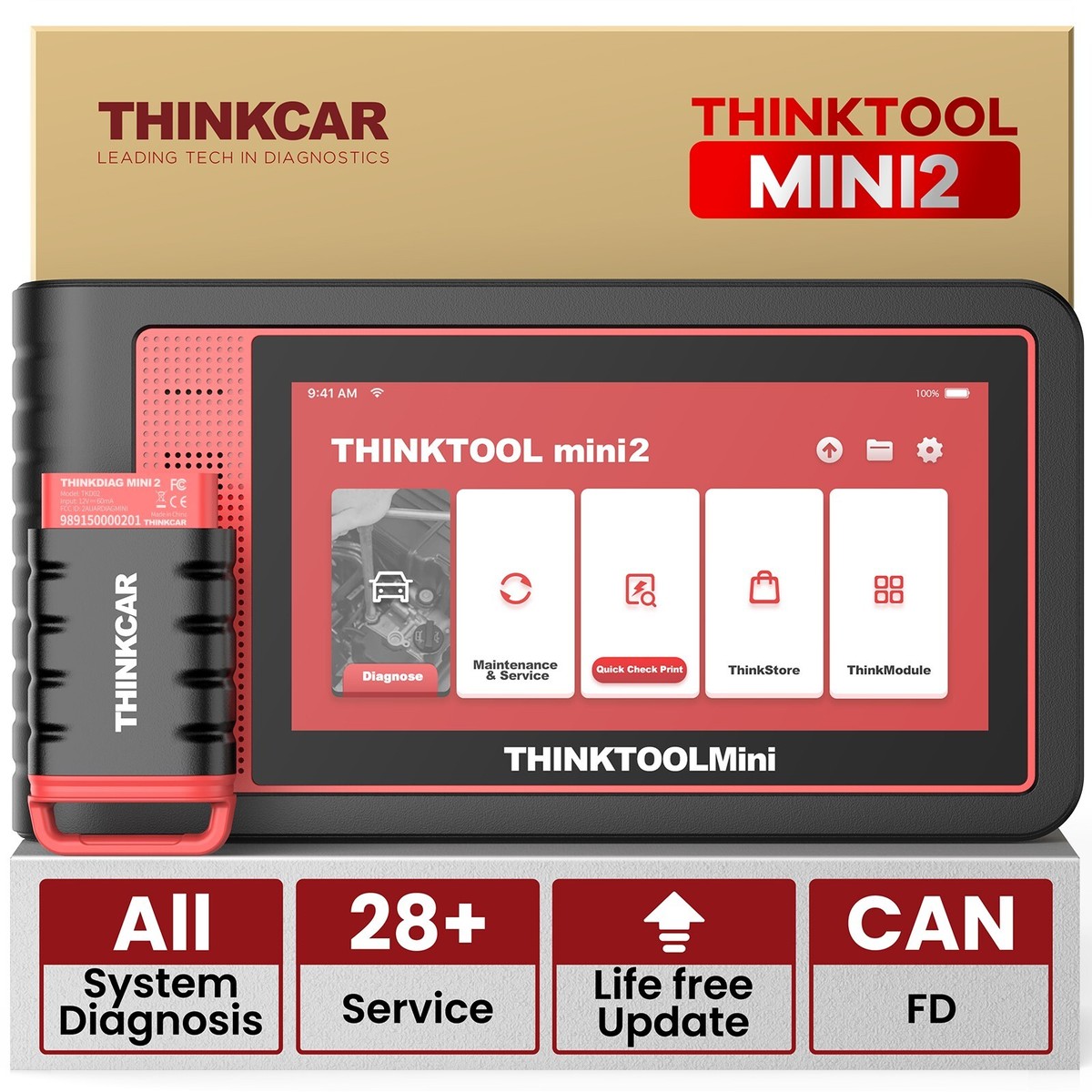 Thinktool mini2 Bidirectional Scanner All System Car Diagnostic
