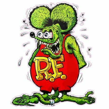 RAT ROD HOT ROD VINTAGE RACING RAT FINK STICKER BIG DADDY ED ROTH