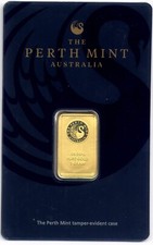  Lingotto d'oro Gold Ingot bar : 5 grams of pure gold 999.9 24k : THE PERTH MINT