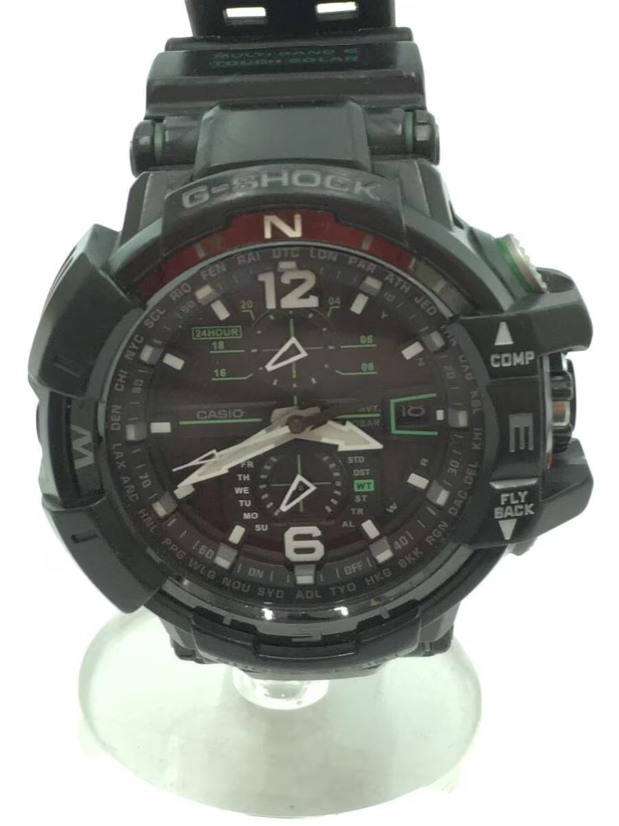 Casio G-shock Gw-a1100-1a Original Black Rubber Watch Band Strap