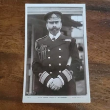 HRH Prince Louis of Battenburg Real Photo Postcard Rotary