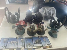 Star Wars Wizards of the Coast WOTC Lot of 10 vehicles - hailfire AT-ST 2005