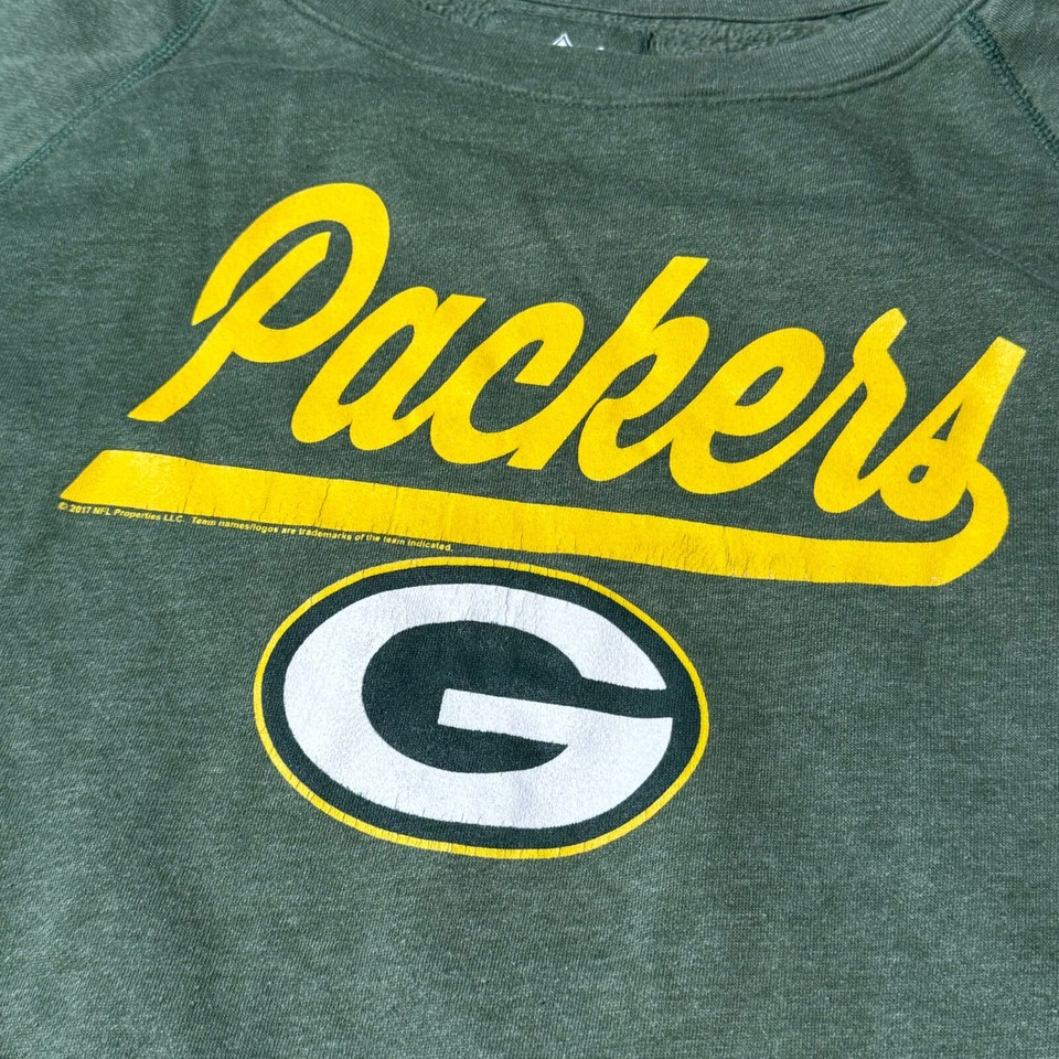 Green Bay Packers Sweatshirt Womens XS Green Long Sleeve NFL Team Football eBay