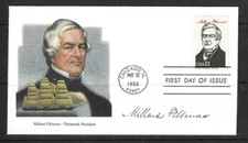 United Sates Presidents -  Millard Fillmore - FDC . Fleetwood cachet