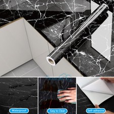 10FT Self Adhesive Marble Wallpaper Peel Stick Contact Paper Kitchen Countertop