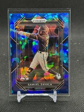 2023 Panini Prizm BLUE CRACKED ICE Samuel Zavala #168 - San Diego Padres
