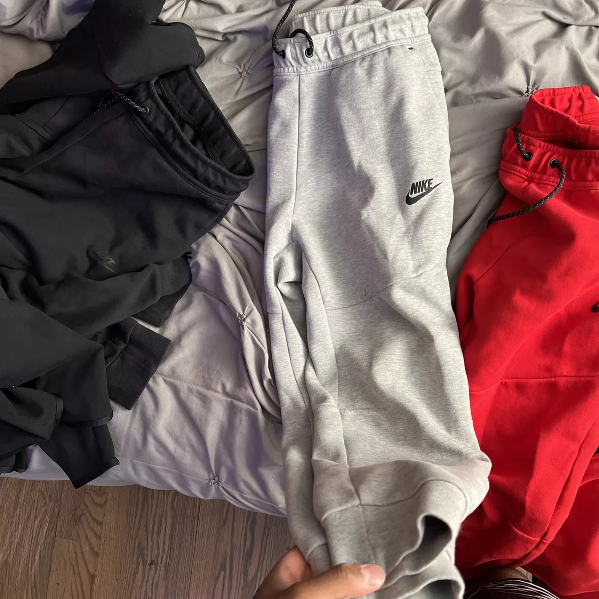Nike tech online sweatpants grey