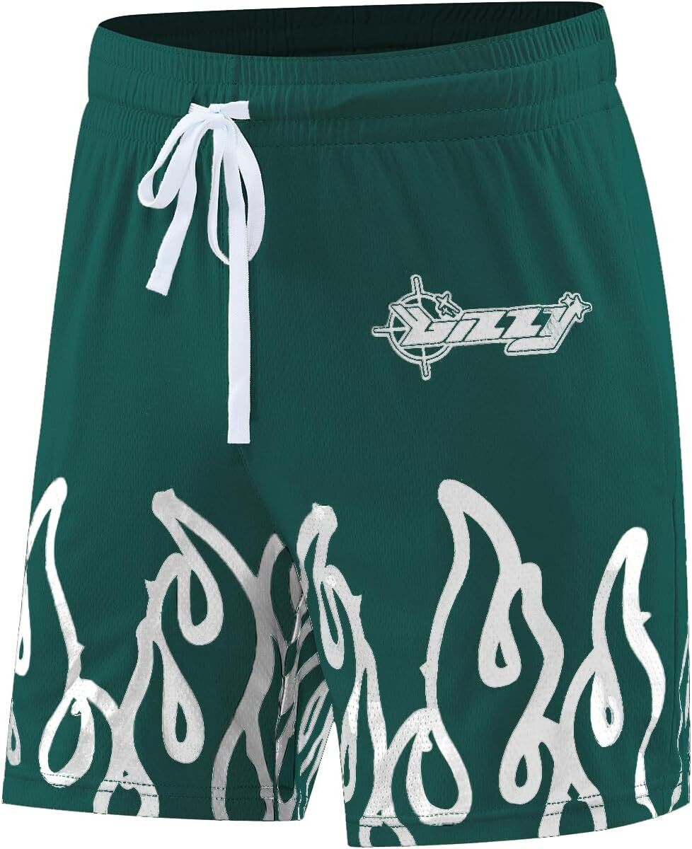 Workout Shorts For Men, Mens Gym Shorts Casual Elastic Waisted Drawstring Plaid Black Pockets Athletic Running Men Summer Saving Clearance - View #2