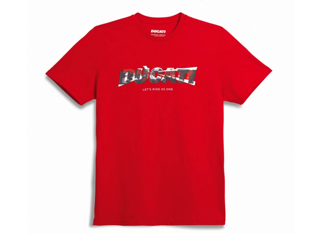 T-shirt Ducati Rouge, Taille S - 100% Coton, Manches Courtes, Motif Moto, Neuf Avec étiquettes