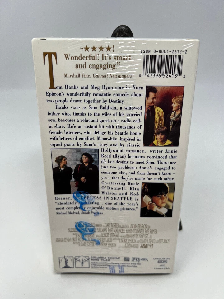 Sleepless in Seattle (VHS, 1993) SEALED - Image 2 of 4