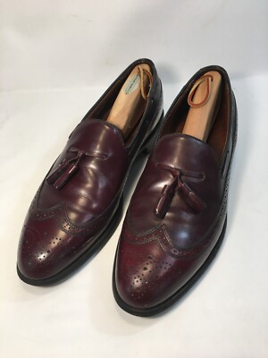 Vtg Bostonian Long wing Leather Tassel Loafers Size 12 B/AA  display picture 2