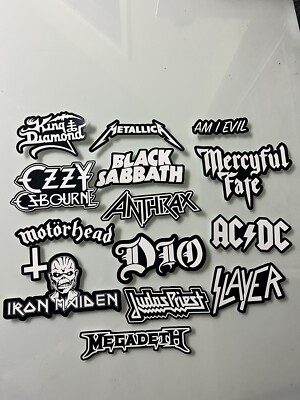 Heavy Metal Sticker Pack - Metallica Motörhead Slayer Black