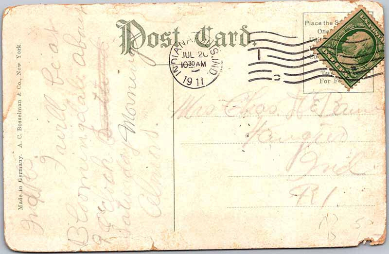 Postcard MONUMENT SCENE Indianapolis Indiana IN 9/27 AK7901 eBay