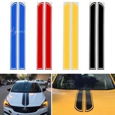 2X Racing Sports Stripe SUV Car Hood Body Bonnet Side Strips Vinyl Sticker Decal