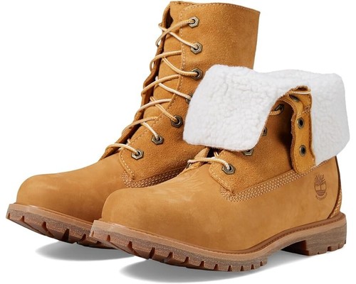 Timberland Teddy Fleece faltbare wasserdichte Stiefel WHEAT Damengröße 8 NEU 170 $