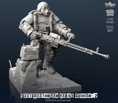 Nuts Planet 1/35 Nest Destroyer Heavy Gunner 2 Full set Resin Model Kit #T35032
