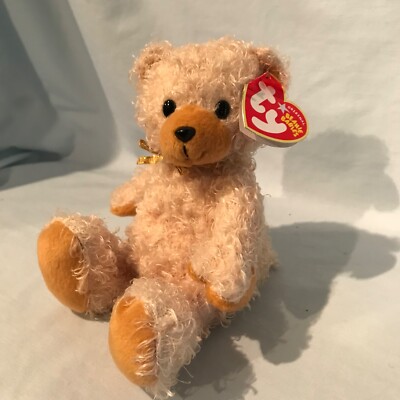 Ty Beanie Baby Curls The Bear With Tag Retired DOB August 26th