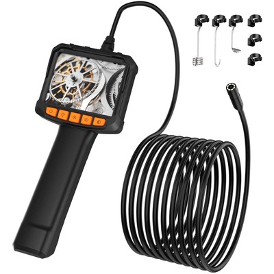 Versatile Waterproof Inspection Endoscope with 5m Cable - 8 LED Lights Included
