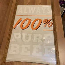 2017 Whataburger Window Film Print Sticker Cling 34.5”x24”