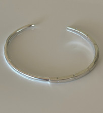 NEW Authentic PANDORA Signature I-D Open Cuff Bangle 599493C00 Size 3 Fast Post