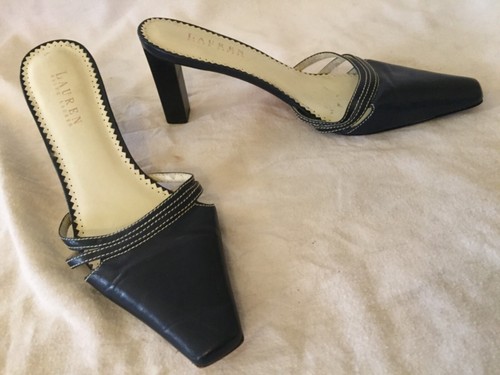 Lauren Ralph Lauren NAVY BLUE MULES | eBay