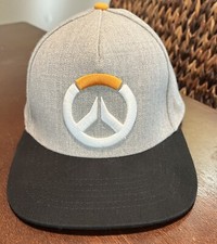 Blizzard Official Overwatch Logo Gray Hat Adjustable Snapback Cap Clean