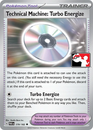 Technical Machine: Turbo Energize 179/182 Prize Pack Series Cards