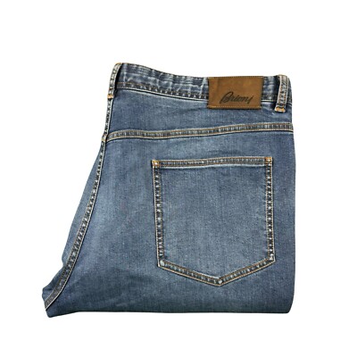 Brioni Stelvio Washed Mens Italian Fabric Mens Jeans Size 44X28 Excellent