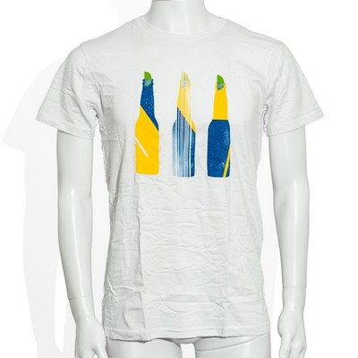 Corona Bier T-Shirt Fanshirt Festivalshirt Größe M weiß Baumwolle