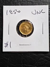 Beautiful High Grade 1857  $1.00 Gold Liberty Coin