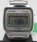 Vintage Seiko Alba Steel Bracelet Digital Quartz Watch - W401-5050 - New Battery