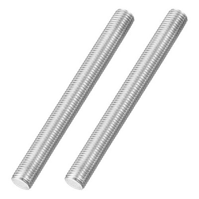 M16x160mm Fully Threaded Rod, 2Pcs 316 Stainless Steel 2 Pitch Threaded Screw