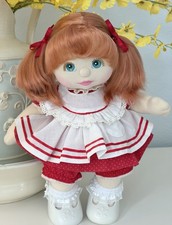 1986 US Mattel My Child Doll  RESTORED Aqua-eyed Red Puppytails Original Outfit
