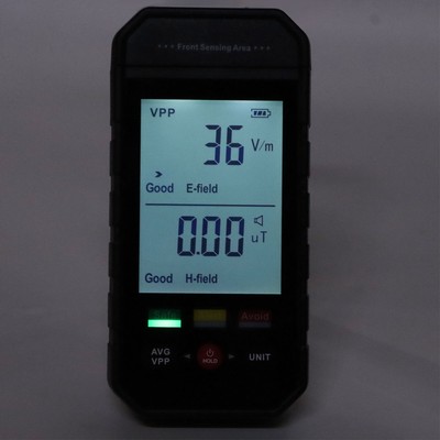 EMF Meter Handheld Digital LCD Large Screen Computer Phone Electromagnetic Ra CB