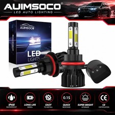 For Mazda 323 1986-1995 Cool White Led Headlight Light Bulbs Kit High Low Beam