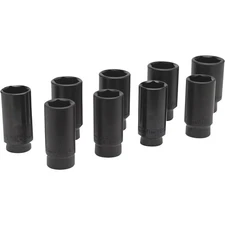 Performance Tool Deluxe Axle Nut Sockets, 9-Pc. Set, Metric, Model# W89318