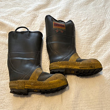 Globe Shadow 14" Pull-On Turnout Boots Black/Tan Mens 8.5 Wide MPN 1301400