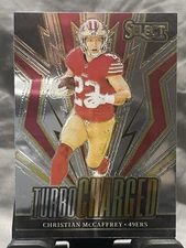 2023 Panini Select #TUR-CMC Christian McCaffrey Turbocharged