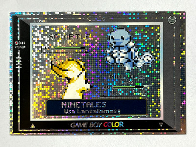2025 POKEMON CHIBI GAMEBOY Card #157 NINETALES vs SQUIRTLE Peru Foil
