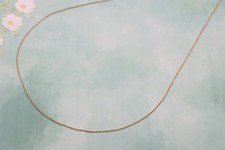 Dainty & Lightweight, XPNL0124 Thin Rose Gold Chain Necklace