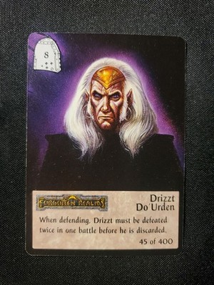 Spellfire CCG Forgotten Realms Card NM Drizzt Do'Urden 45 Of 400 First Edition