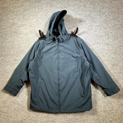 Weatherproof Ultra Tech Flextech 2-in-1 Jacket Men 2XL Blue Quilted Lined Hooded