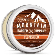 Beard Balm - Rocky Mountain Barber - 100% Natural - Premium Wax Blend with