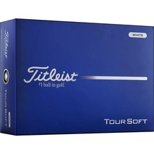 Titleist 2026 Tour Soft Golf Balls White Soft Feel Distance Control New 1 Dozen