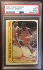 1986 FLEER STICKER ROOKIE CARD #8 MICHAEL JORDAN PSA 9 MINT OC NICER CENTERING