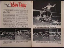 Roller Derby 1953 How to Watch Jolters Chiefs vintage pictorial