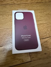 Genuine Apple Silicone Case with MagSafe for iPhone 12 Mini - Plum - New